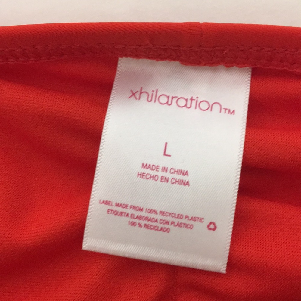 Xhilaration Solid Red Hipster Bikini Bottoms L - Picture 8 of 10